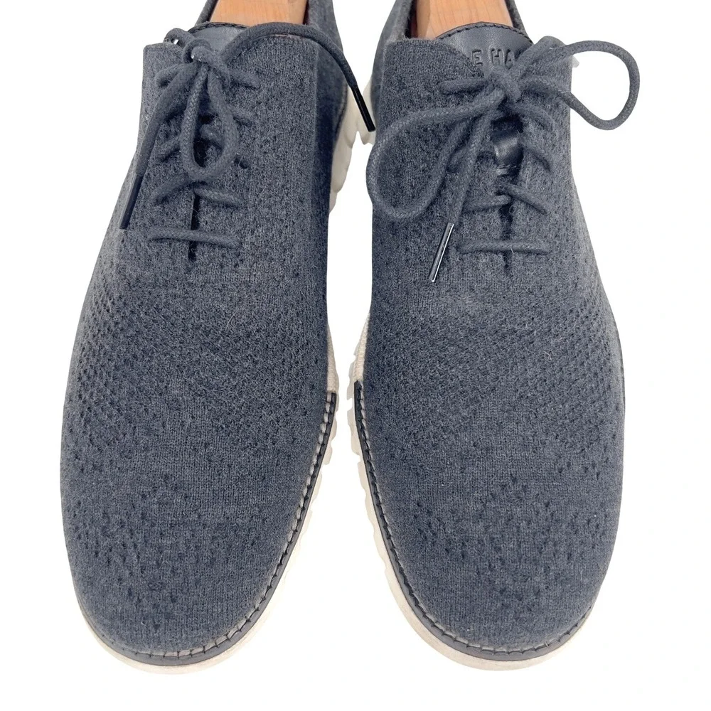 Cole Haan Zerogrand Stitchlite Mens Wingtip Oxford‎ Wool Gray C28894 10.5